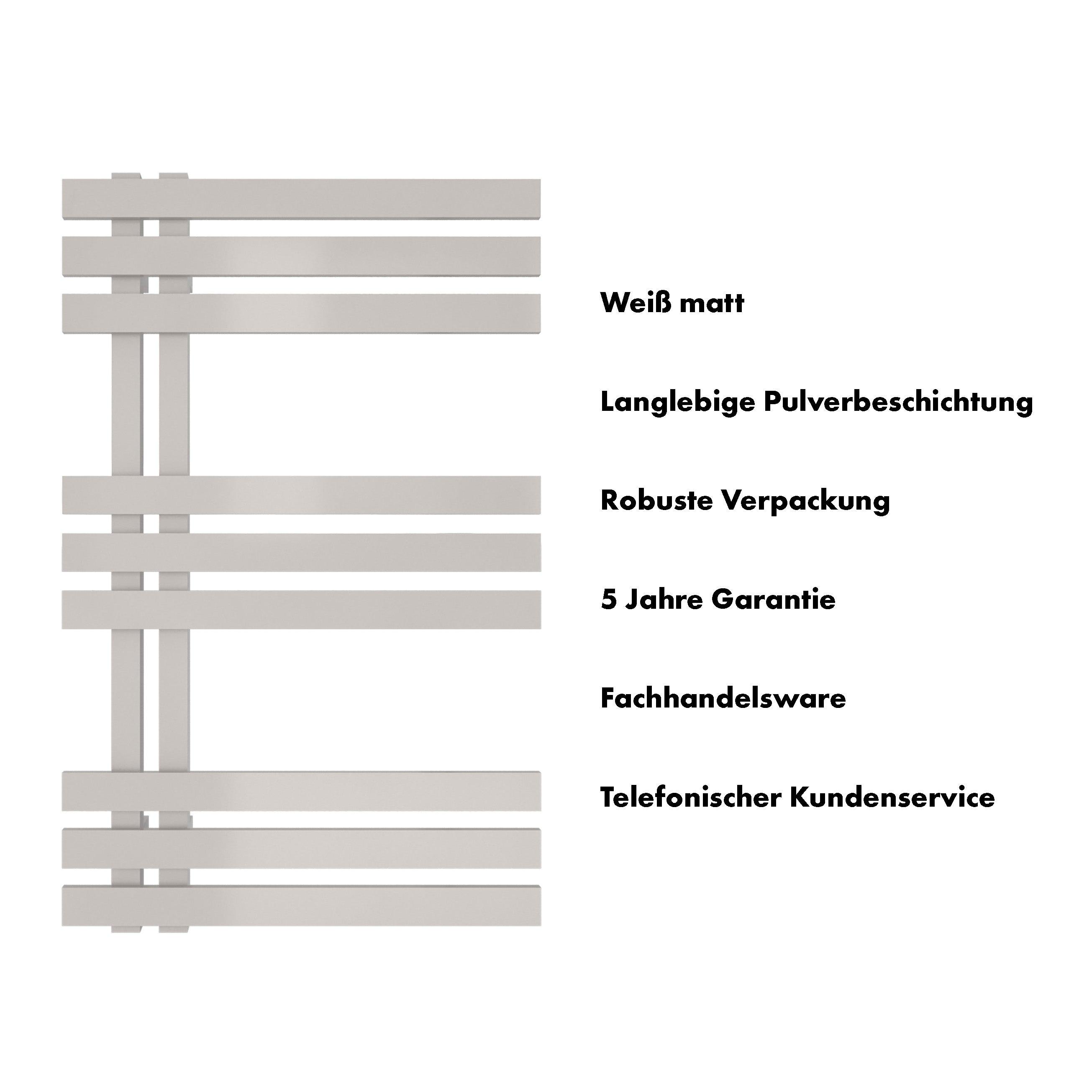 Badheizkörper Abell mit Seitenanschluss - badheizkoerper.net