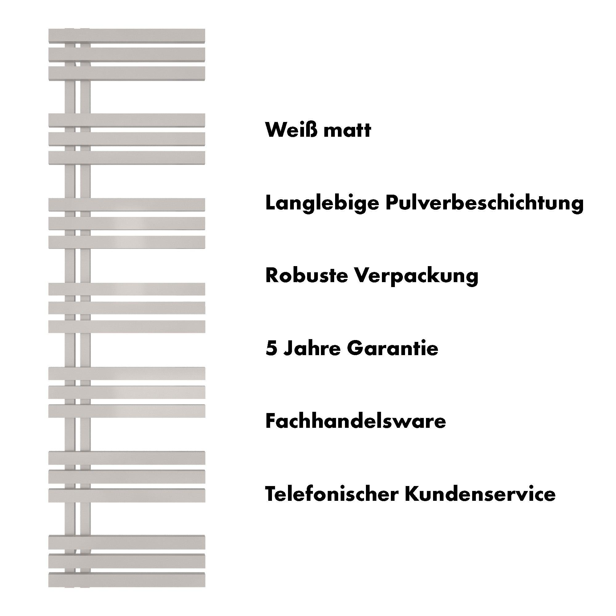 Badheizkörper Abell mit Seitenanschluss - badheizkoerper.net