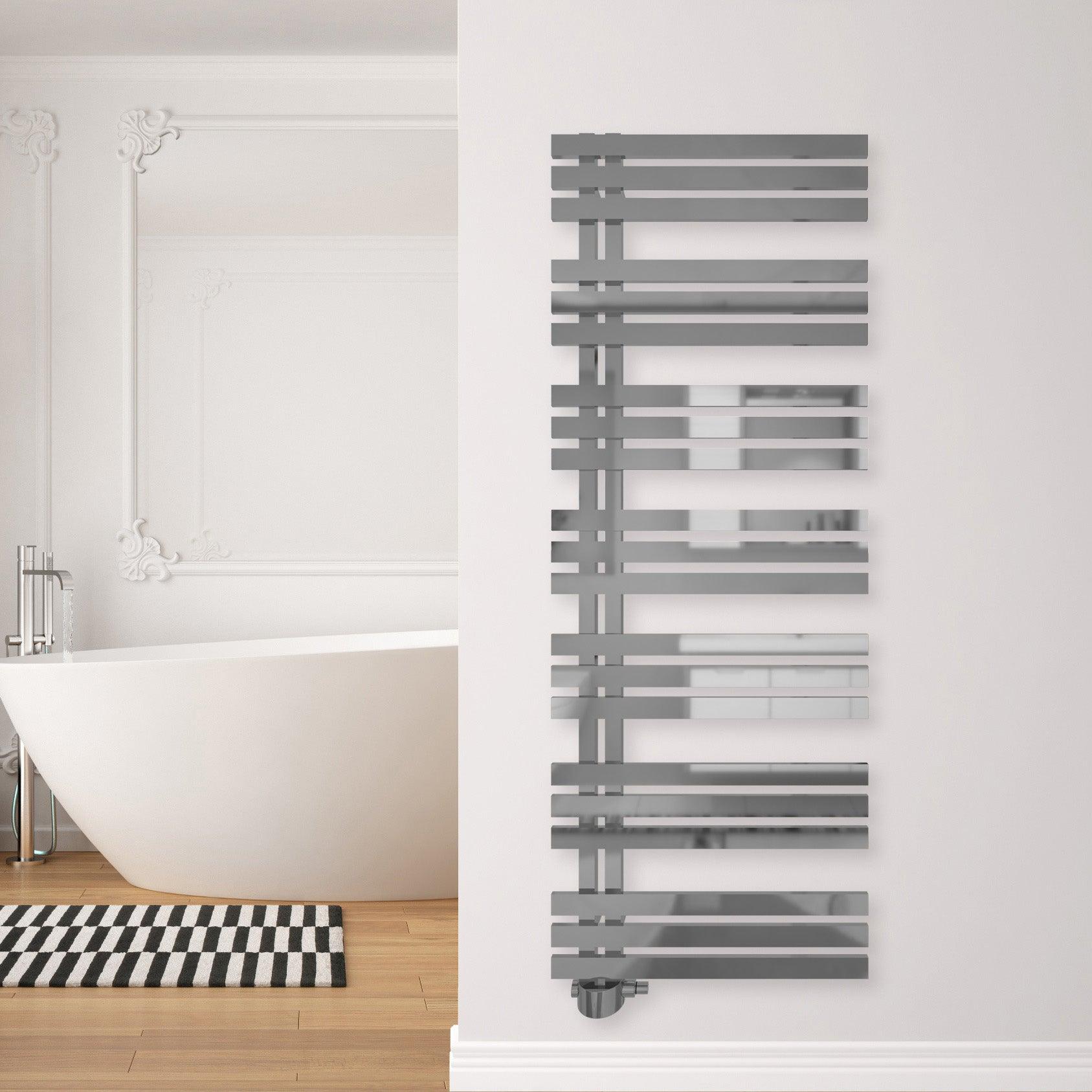 Badheizkörper Abell mit Seitenanschluss chrom - badheizkoerper.net