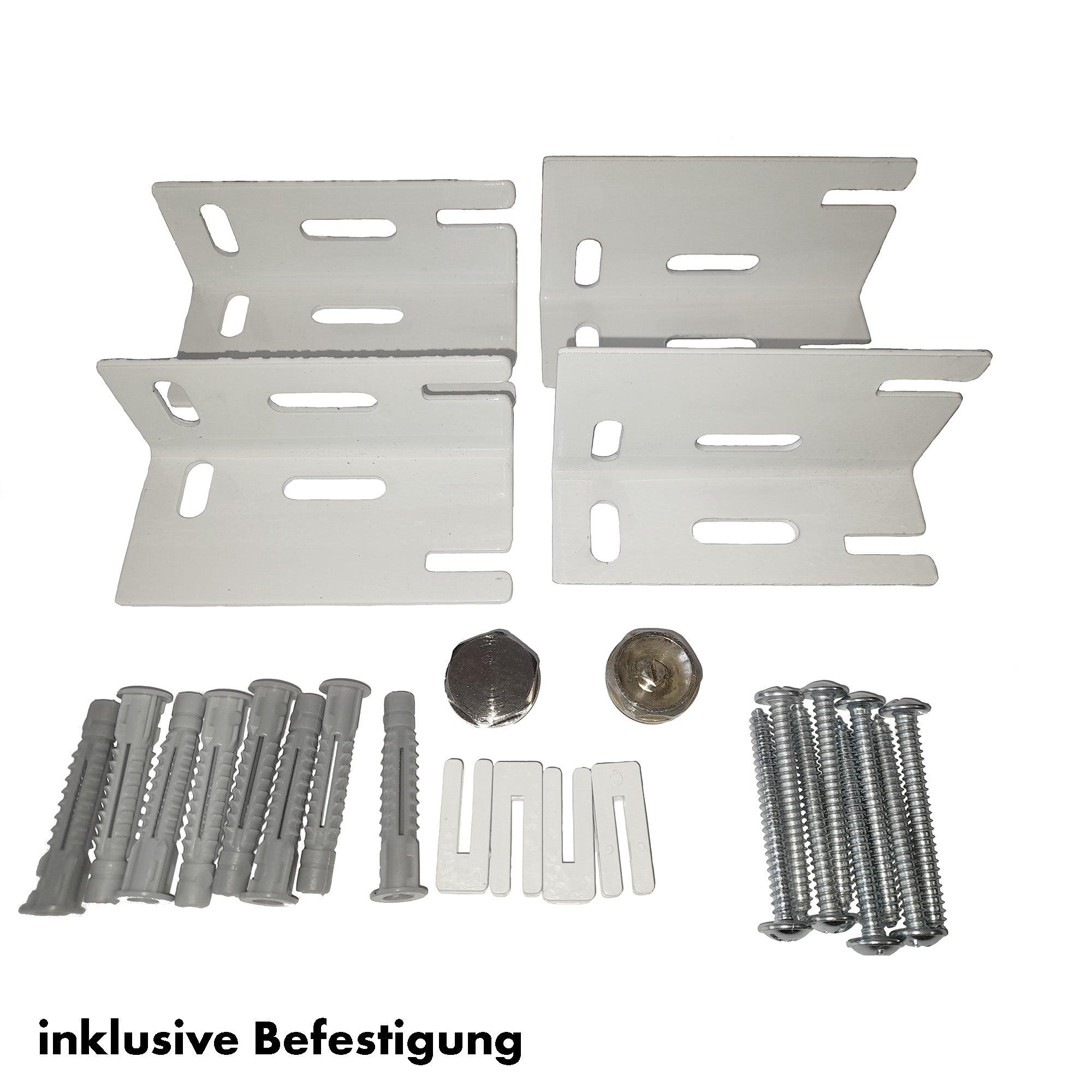 Badheizkörper Terius mit Mittelanschluss anthrazit matt - badheizkoerper.net